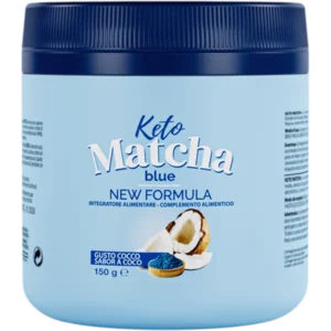 Keto Matcha Blue poudre, boîte de 150 g